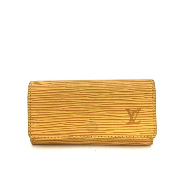 512167N Louis Vuitton Key Case Multicles 4 Yellow Epi Leather - Picture 1 of 9